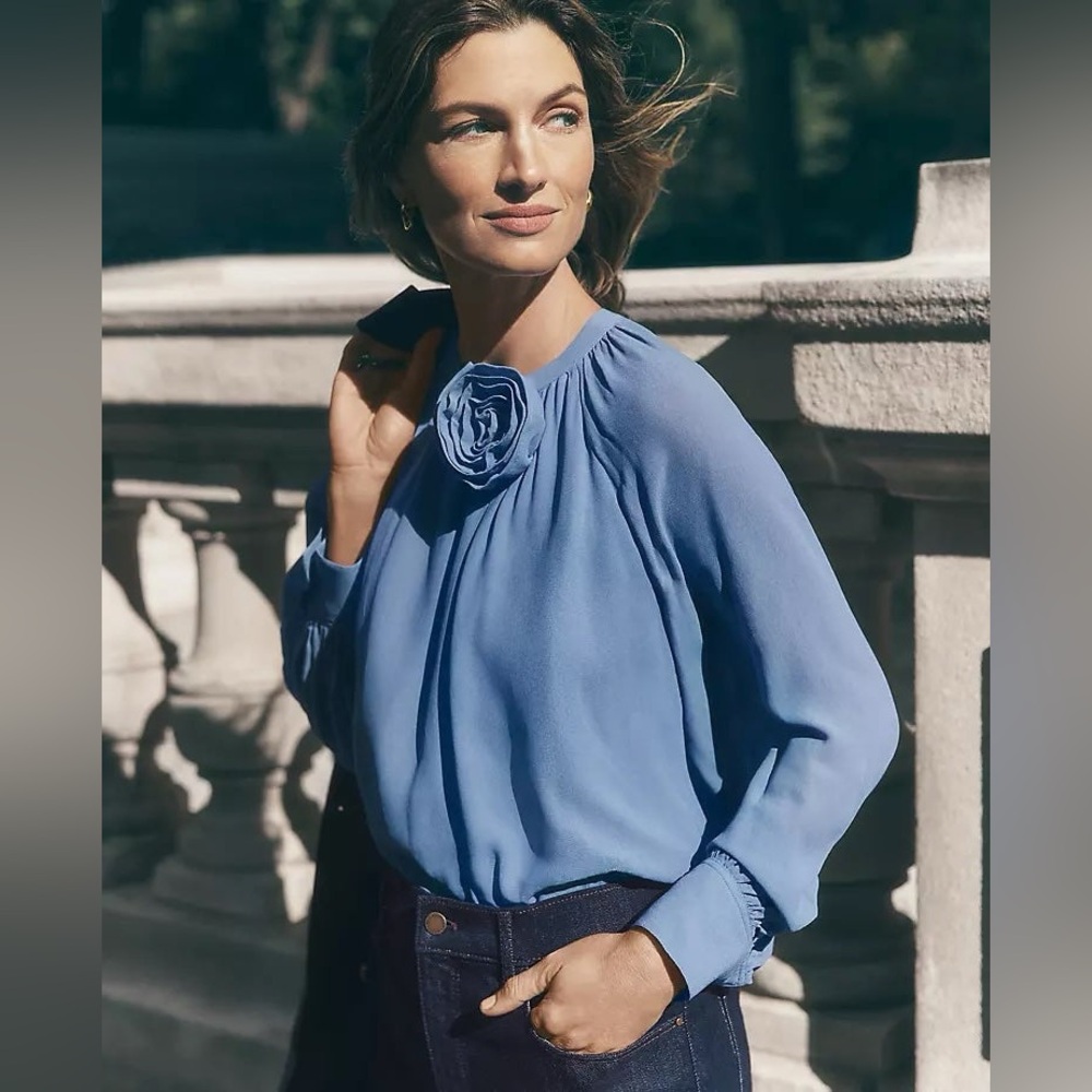 Elegant Blue Blouse
